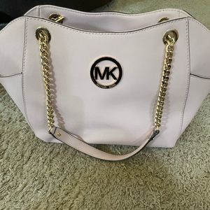 Pink leather MK purse